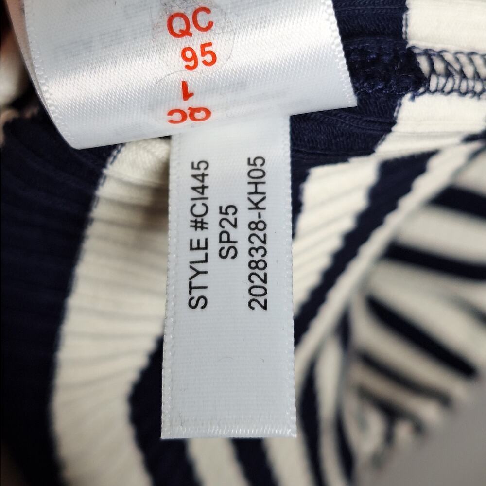 J. Crew Knit Boatneck Midi Maxi Dress Striped Ribbed Medium Nautical Preppy NEW - Picture 9 of 11